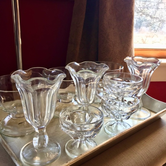 10 piece assorted glass parfait bowls - Picture 5 of 9